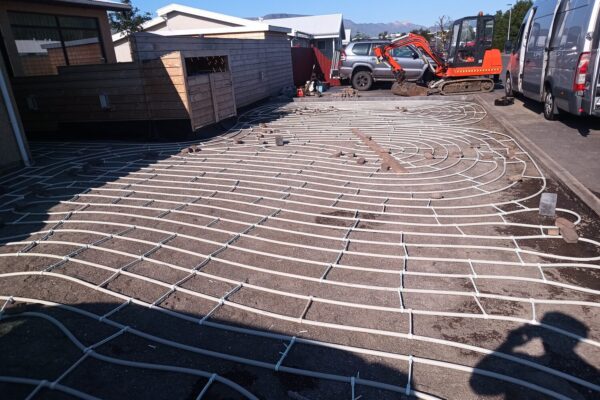 Uppsetning á snjóbræðslu